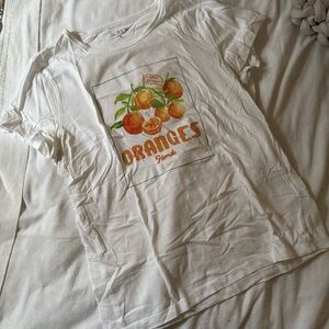 J Crew Oranges graphic tee